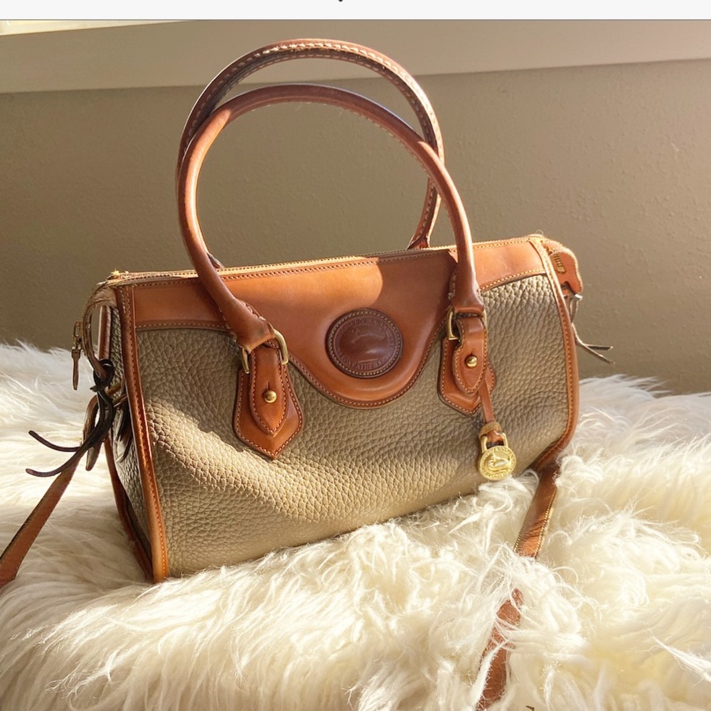 Dooney & Bourke Tan and Brown Tote Bag